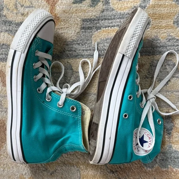 Converse high top sneakers, turquoise - Picture 8 of 10